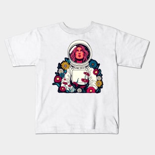 Space Woman Astronaut Kids T-Shirt